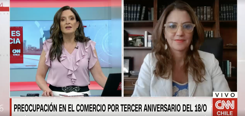 Presidenta de la Cámara Comercio de Santiago por 18-O: “E...