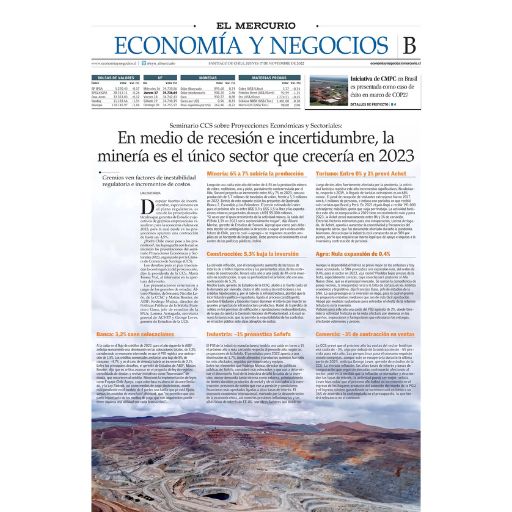 En medio de recesión e incertidumbre, la minería es el ún...