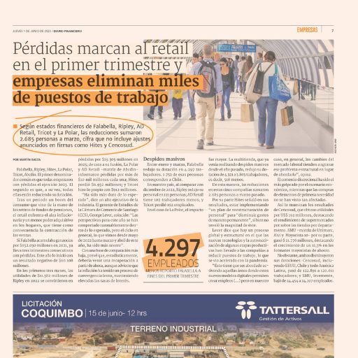 Pérdidas marcan al retail en el primer trimestre y empresas...