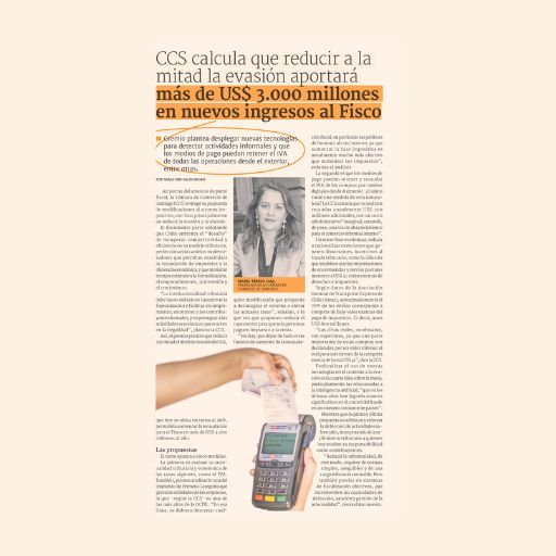 CCS calcula que reducir a la mitad la evasión aportará má...