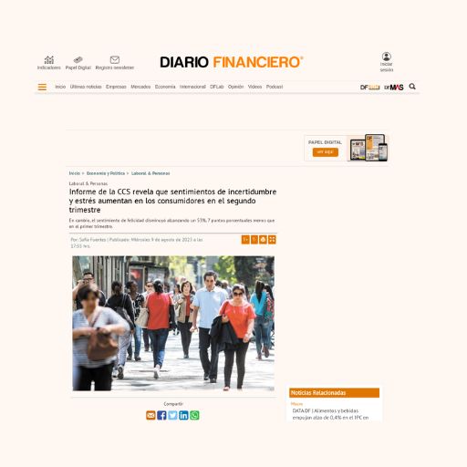 Informe de la CCS revela que sentimientos de incertidumbre y...