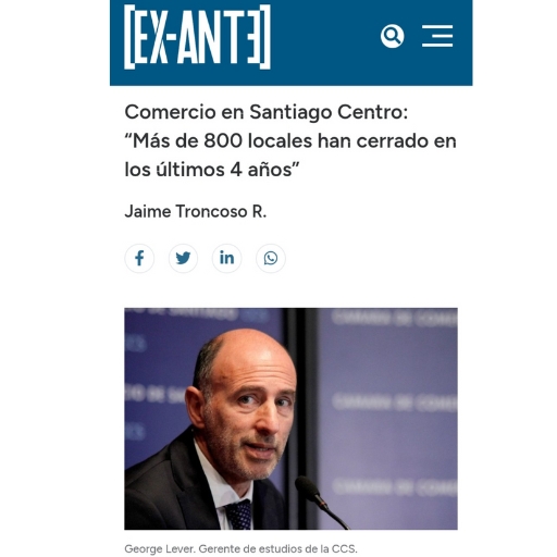 Comercio en Santiago Centro: “Más de 800 locales han cerr...