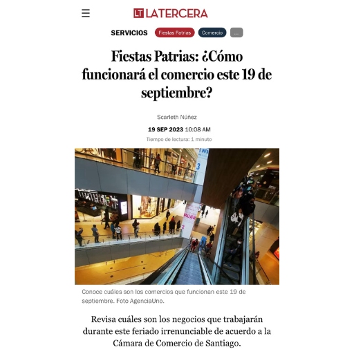 Fiestas Patrias: ¿Cómo funcionará el comercio este 19 de ...