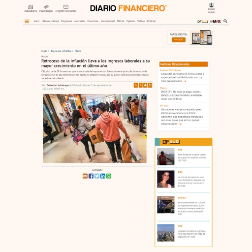 Retroceso de la inflación lleva a los ingresos laborales a ...