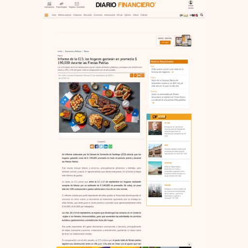 Informe de la CCS: los hogares gastarán en promedio $ 190,...