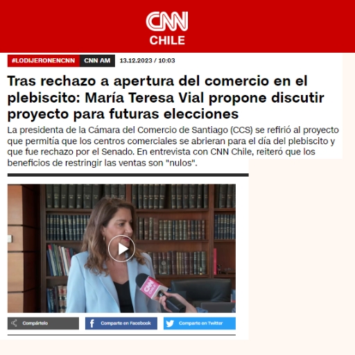 Tras rechazo a apertura del comercio en el plebiscito: Marí...