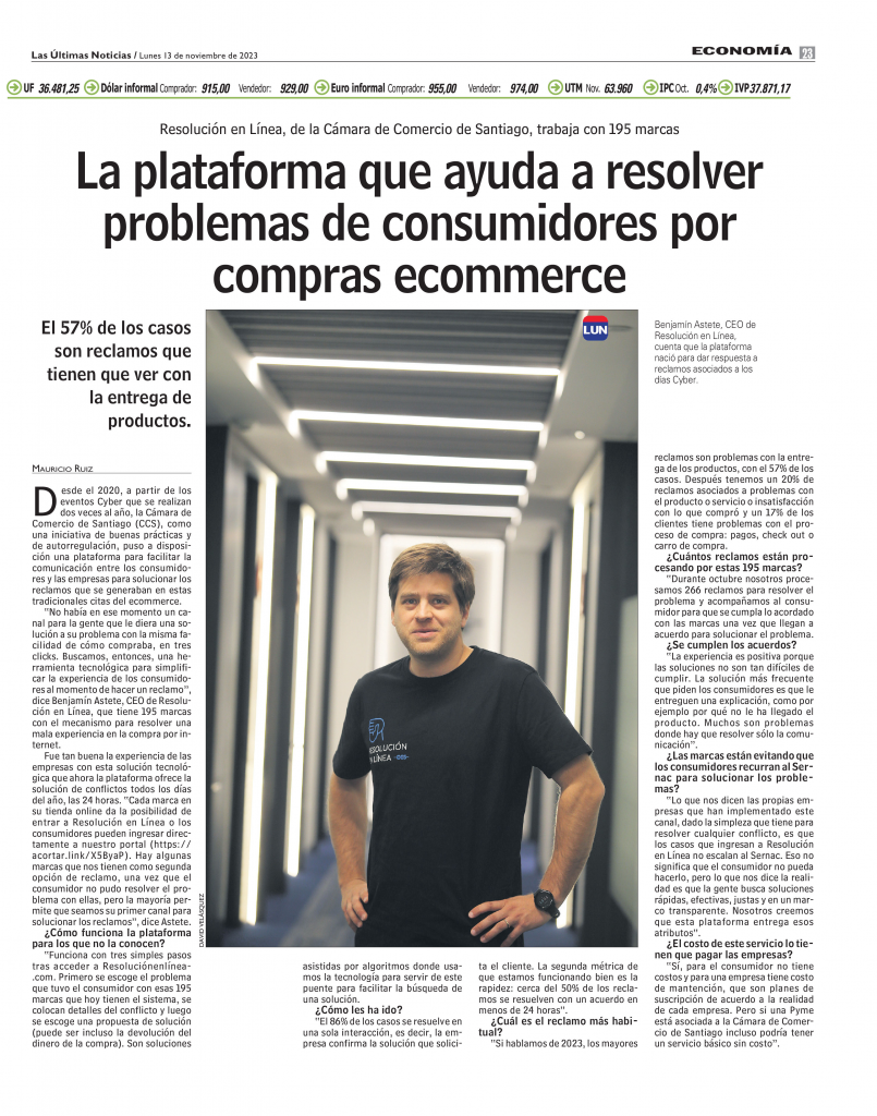 La plataforma que ayuda a resolver problemas de consumidores...