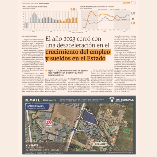El año 2023 cerró con una desaceleración en el crecimient...