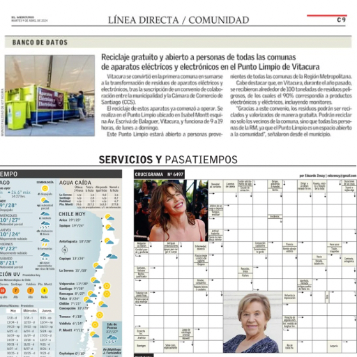 Reciclaje gratuito y abierto a personas de todas las comunas...