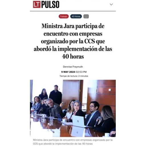Ministra Jara participa de encuentro con empresas organizado...