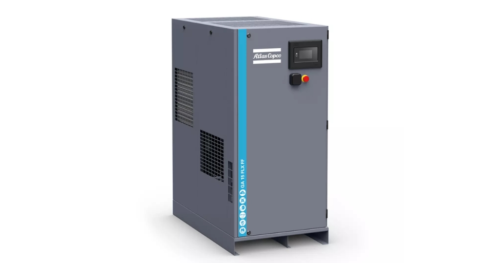 Atlas Copco lanza el GA 11-30 FLX, su primer compresor de ve...