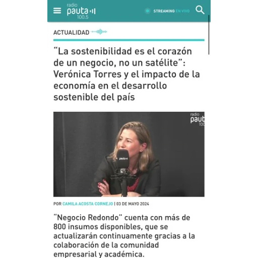 “La sostenibilidad es el corazón de un negocio, no un sat...