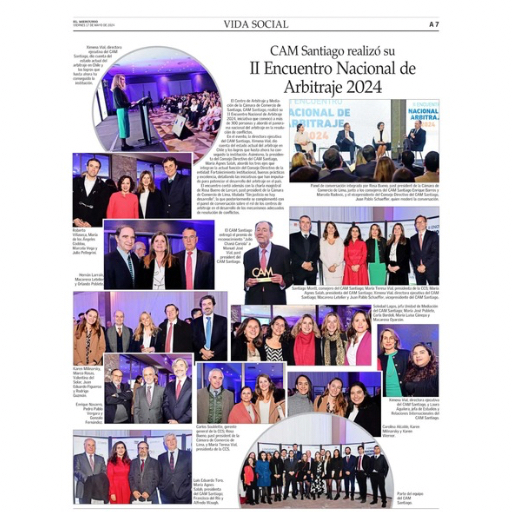 CAM Santiago realizó su II Encuentro Nacional de Arbitraje ...