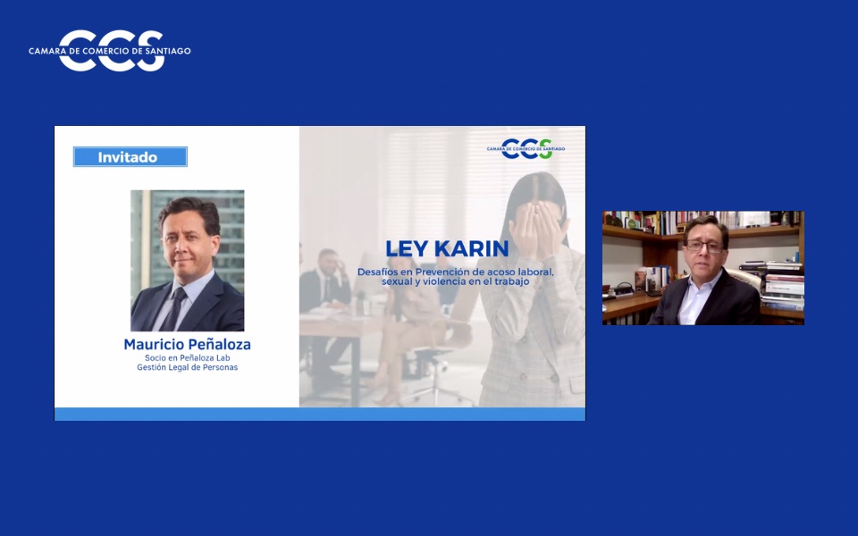 Mauricio Peñaloza expone sobre la Ley 21.643 “Ley Karin...