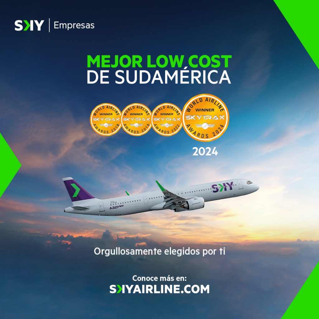 SKY es reconocida por cuarta vez como la mejor low cost de S...
