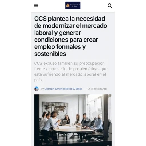 CCS plantea la necesidad de modernizar el mercado laboral y ...
