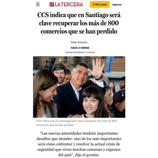 CCS indica que en Santiago será clave recuperar los más de...