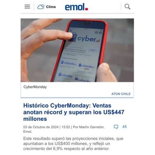 Histórico CyberMonday: Ventas anotan récord y superan los ...