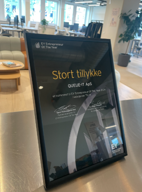 QUEUE-IT Nominado como emprendedor del año 2024 para ET