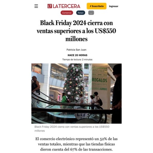 Black Friday 2024 cierra con ventas superiores a los US$550 ...