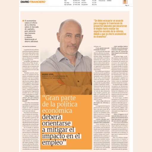 “Gran parte de la política ecónomica deberá orientarse a mitigar el impacto en e empleo” (31/01/2025)