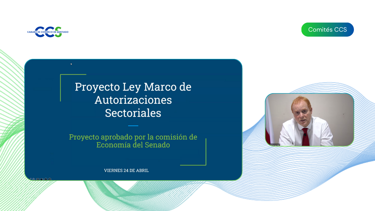 Senador José Manuel Rojo Edwards presenta avances del proyecto de ley Marco de Autorizaciones Sectoriales